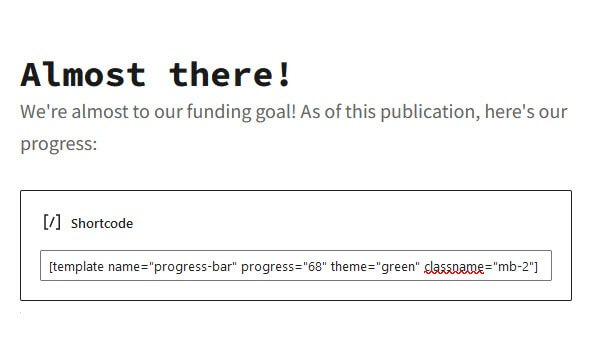 feature template shortcode