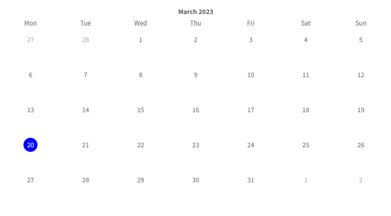 Calendar